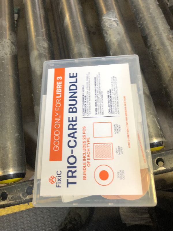Photo 1 of Fixic Trio-Care Bundle 75 PCS - 25 Libre Sensor Covers for Libre 3 Type Only, 25 Skin Barrier Wipes, 25 Adhesive Remover Wipes - an Ultimate Solution for Your Sensor!