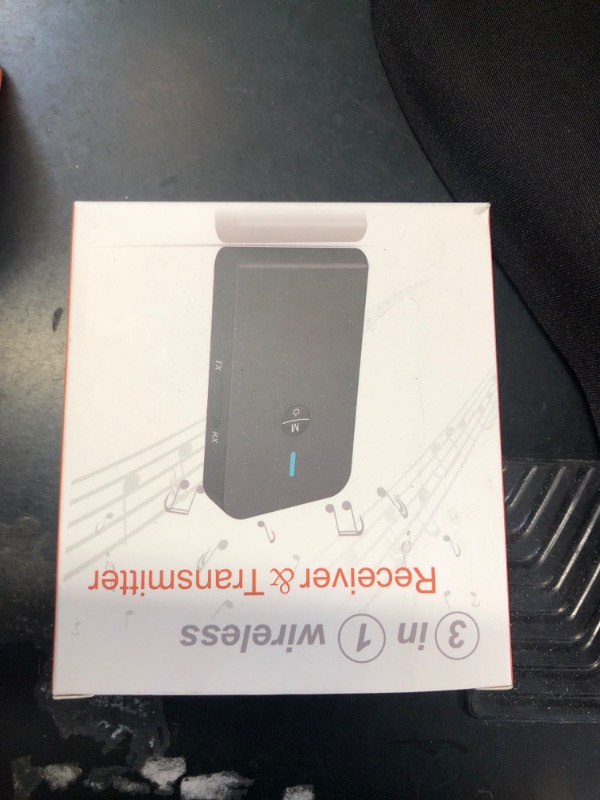 Photo 1 of SOOMFON Bluetooth Transmitter for TV 3-in-1 Bluetooth 5.0 Transmitter Receiver for TV to 2 Headphones with LCD Display Adjustable Volume, Optical AUX RCA Bypass for Home Stereo Speaker