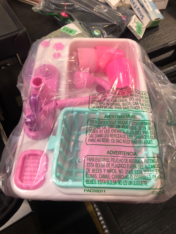 Photo 1 of Minnie's Happy Helpers Magic Sink Set, Pretend Play Working Sink, Kids Toys for Ages 3 Up by Just Play