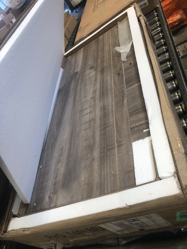 Photo 1 of BOX 2/2 ONLY, MISSING BOX 1/2  **** IDEALHOUSE King Bed Frame with Storage Headboard, Wooden Bed Frame with 4 Drawers, Storage Bookcase & King Size Platform Bed with Strong Metal Support, No Box Spring Needed, Noise-Free, Grey