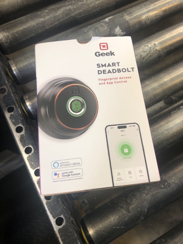 Photo 1 of GeekTale Smart Deadbolt Lock for Front Door, Fingerprint Door Lock with App, Biometric Deadbolt, Keyless Entry