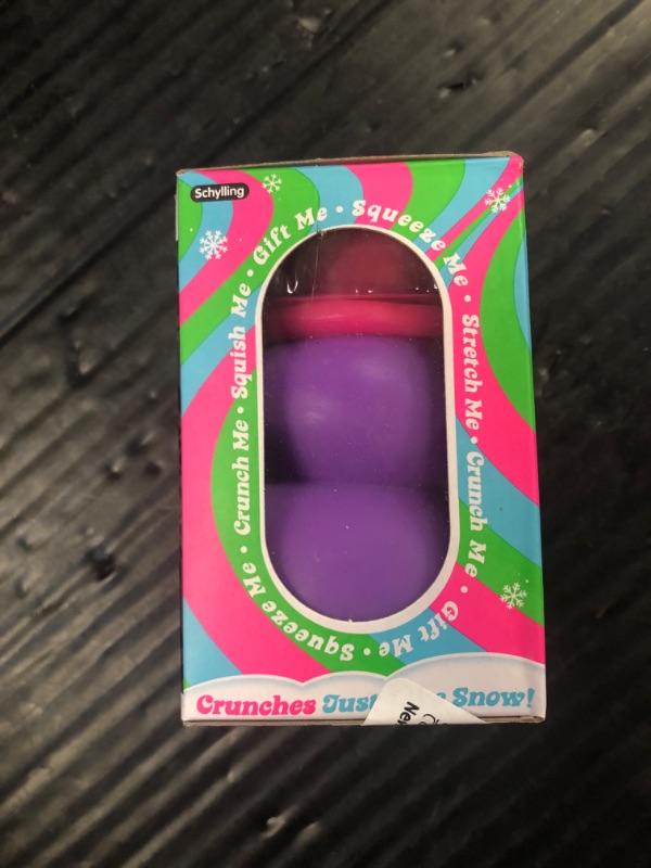 Photo 1 of Schylling NeeDoh Squishmas Groovy Glowman - Christmas Squeeze Toy - Satisfying Snow-Like Crunch - 3.5" Tall - Color May Vary (Pack of 1)