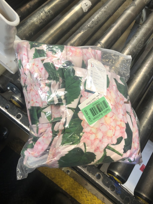 Photo 1 of Women's Two Piece Swimsuit with Cover up Beach Skirt Retro Floral Print Swimsuit Bathing Suit Ruffle V-neck Monokini Swimwear Sarong Coverups Two Piece Bikini Set Beachwear Green + Pink Floral 3PCS M