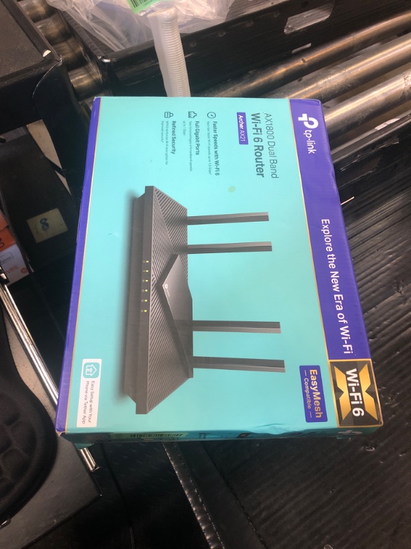 Photo 1 of TP-Link AX1800 WiFi 6 Router V4 (Archer AX21) – Dual Band Wireless Internet, Gigabit, Easy Mesh, Works with Alexa - A Certified for Humans Device