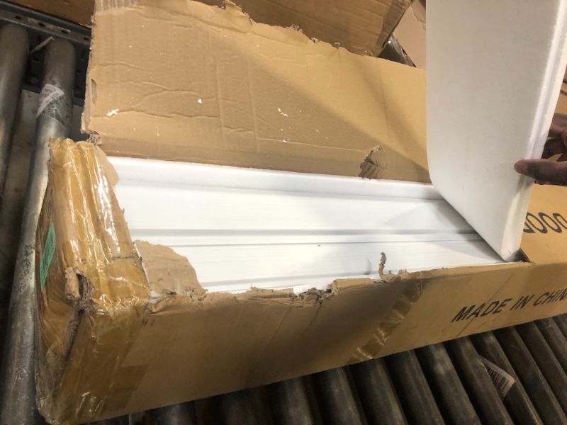 Photo 1 of CCBOYSHARDWARE 48X80in Accordion Door with Clear Panels, Interior Folding Door Includes Hardware and Lock, White Multifold Interior Doors