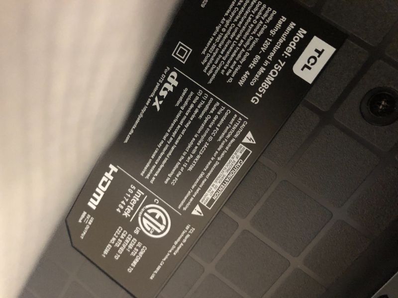 Photo 1 of TCL 75-Inch QM85 QLED 4K Smart QD-Mini LED TV with Google TV (75QM851G, 2024 Model) Dolby Vision IQ HDR, Dolby Atmos, Game Accelerator up to 240Hz, Voice Remote, Works with Alexa, Streaming Television