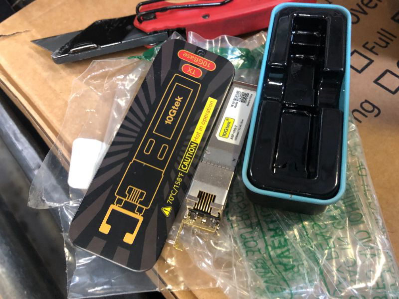 Photo 1 of 10Gtek ???????-? ???+ ?? ??-?? ???????????, 10Gbe SFP+ Copper Ethernet CAT6a Module, up to 30m, for Cisco SFP-10G-T-S, Ubiquiti UniFi, Fortinet, TP-Link and More