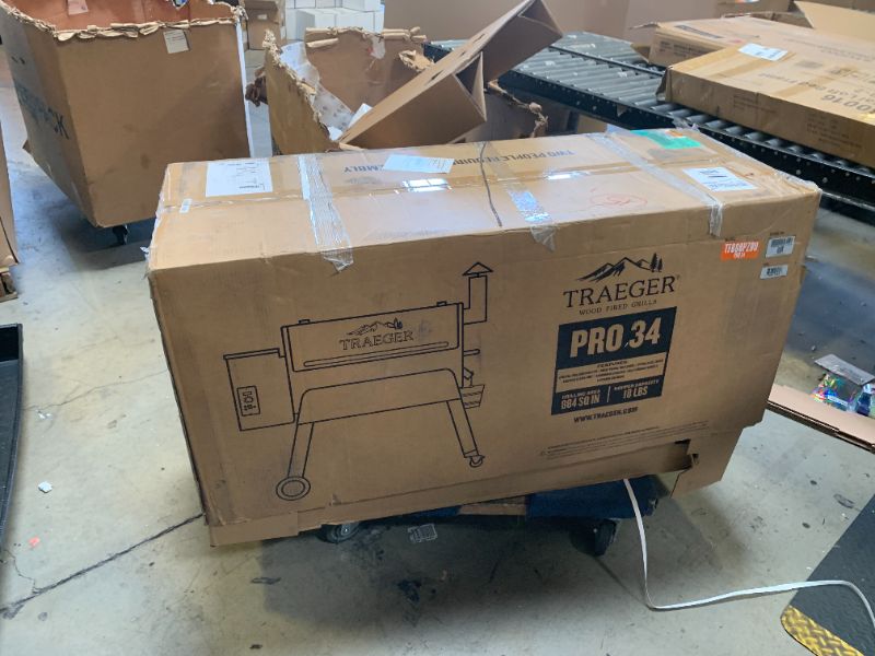 Photo 1 of Traeger Grills Pro 34 Electric Wood Pellet Grill and Smoker, Bronze, 884 Square Inches Cook Area, 450 Degree Max Temperature, Meat Probe, 6 in 1 BBQ Grill