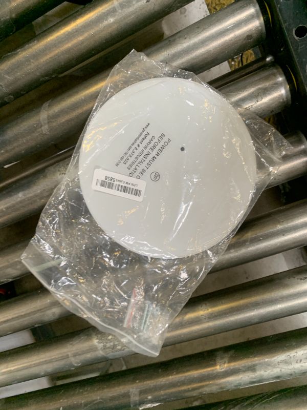 Photo 1 of 1 Pc, 0.0276 Thick White Powder Coated Steel 8 In. Ceiling Blank-Up Cover, White, For Raised Ring Or 3-1/2 In. Round/Octagon Box For Oversize Box Openings Or Drywall & Plaster Imperfections