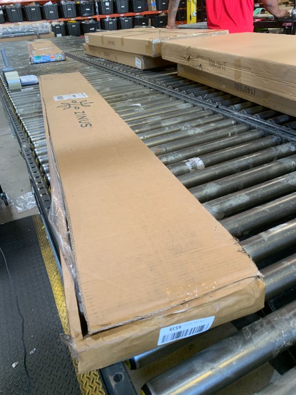 Photo 1 of ZINUS Quick Lock Bunkie Board, Box Spring & Bed Slat Replacement, Metal Frame with Steel Slats, Easy Assembly, King, Bunkie Board only