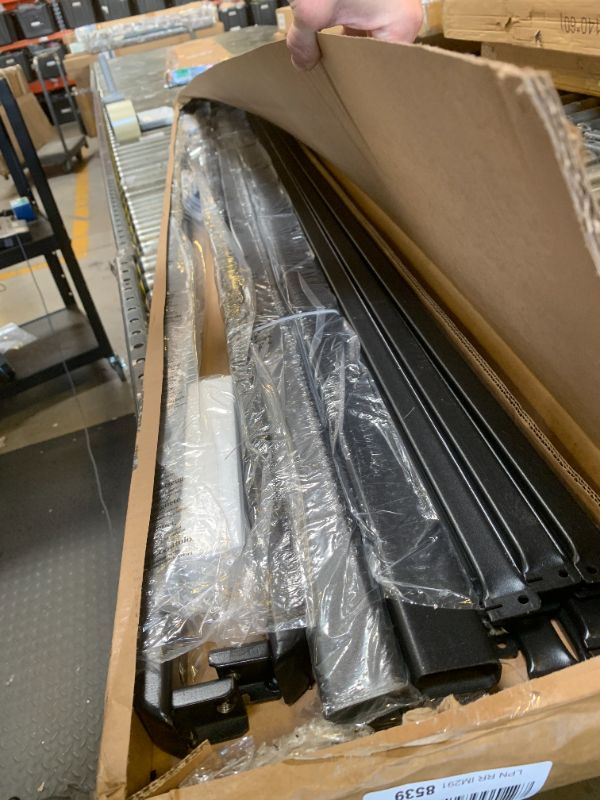 Photo 1 of ZINUS Quick Lock Bunkie Board, Box Spring & Bed Slat Replacement, Metal Frame with Steel Slats, Easy Assembly, King, Bunkie Board only