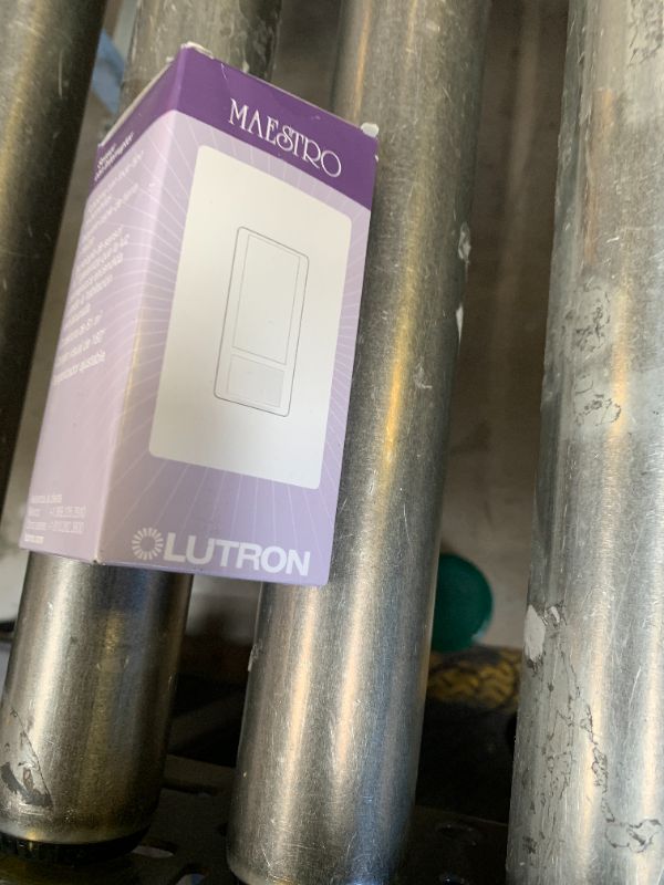 Photo 1 of Lutron Maestro Motion Sensor Light Switch Indoor for Bathroom, Garage, Laundry Room, Any Bulbs, Occupancy Vacancy Sensor, Single-Pole, MS-OPS2-WH, White