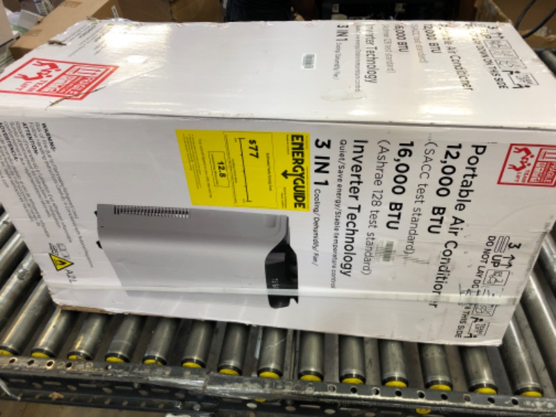 Photo 1 of 16000BTU Inverter Portable Air Conditioner Cools Up for Rooms 850 Sq. Ft, 3 in 1 Portable AC Unit with Dehumidifier Fan 24H Timer Sleep Mode Function for Large Room Office Temporary Space