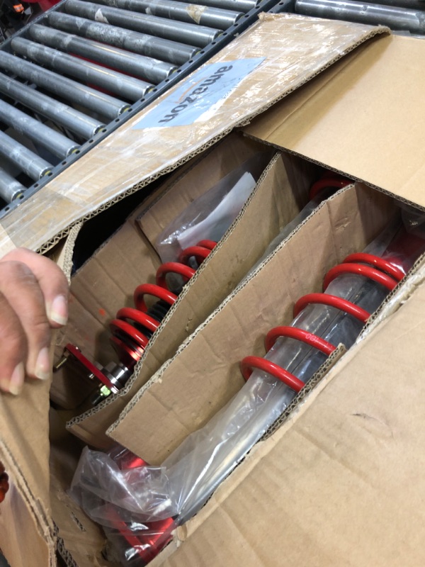 Photo 1 of EVIL ENERGY Coilovers Compatible for Mazda 3 BK 2004-2009, BL 2009-2013, Hatchback & Sedan, Red, Height Adjustable Twin-Tube Coilover Suspension Kit