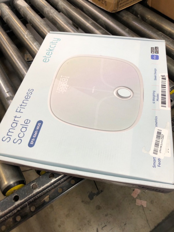 Photo 1 of Etekcity Smart Rechargeable Scale for Body Weight, BMI, Fat, Muscle Mass, FSA HSA Eligible, Digital Bathroom Scale with 13 Metrics, Secret Mode, Bluetooth Connect to Free Apps, Rainbow White