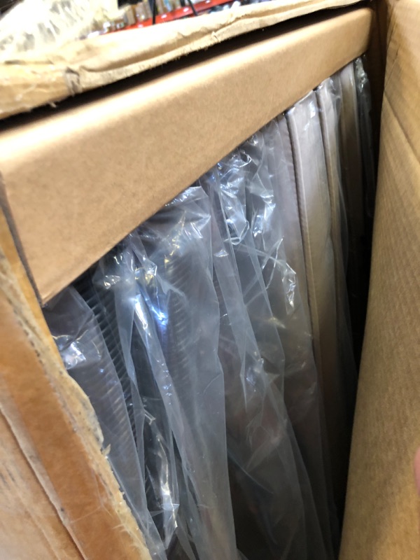 Photo 1 of Box2 of 2 only-Missing box 1 of 2----YITAHOME 5-Piece Outdoor Patio Furniture Dining Set, All-Weather Rattan Conversation Set with Wood Armrest, Soft Cushions and Glass Top Dining Table for Backyard Deck (Black+Light Gray)