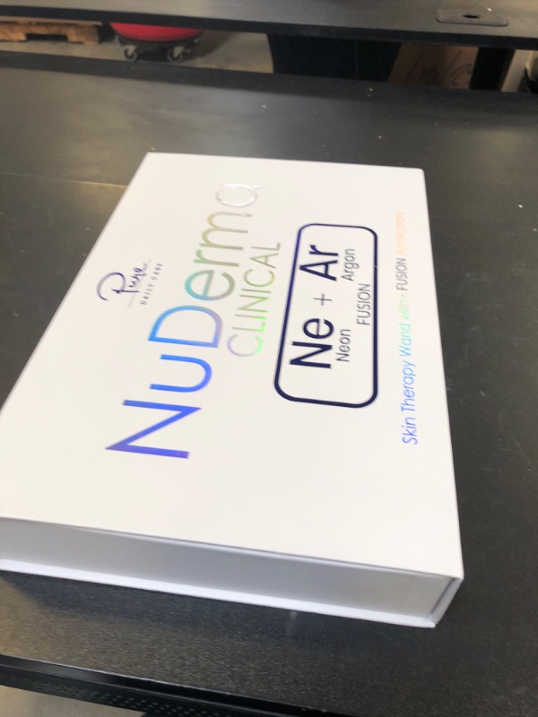 Photo 1 of NuDerma Clinical Skin Therapy Wand - Portable Skin Therapy Machine w 6 Fusion Neon + Argon Wands – Anti Aging - Clarifying - Skin Tightening & Radiance - Wrinkle Reducing