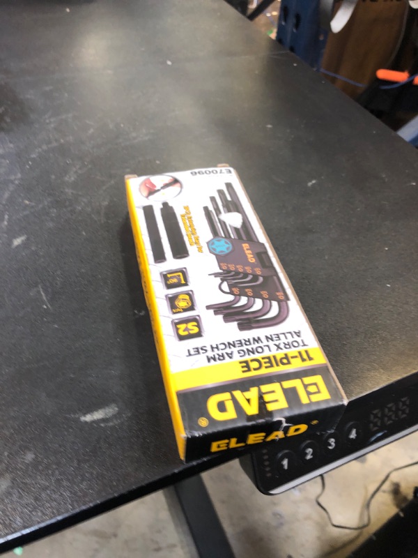 Photo 1 of ELEAD 11-Piece Torx Star Allen Wrench Set with Extension Bar, Long Arm Torx Key Set T10-T50, Heat-Treated S2 Steel