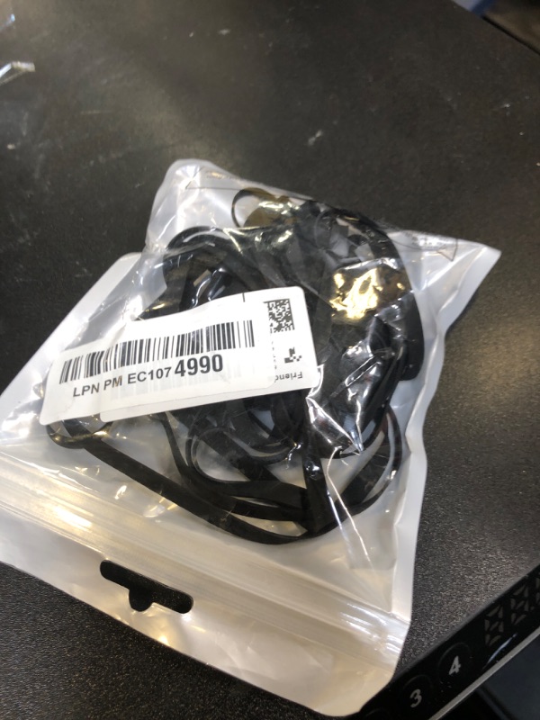 Photo 1 of 10 Pieces Turntable Belt Different Specifications Machine Recorder Rubber Belt for Repair Replacement Maintenance Most Kinds of Belt-Driven Turntables, 5 Sizes