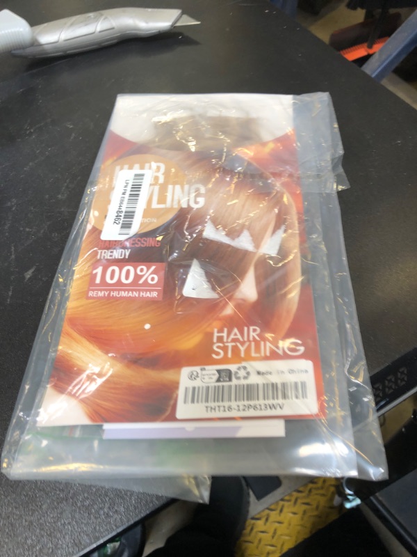 Photo 1 of Benehair Remy Tape in Hair Extensions Human Hair Medium Brown&Dark Blonde Seamless Skin Weft Tape in Real Human Hair Extensions Wavy Hair 16 Inch 50g #4P27 20 pcs