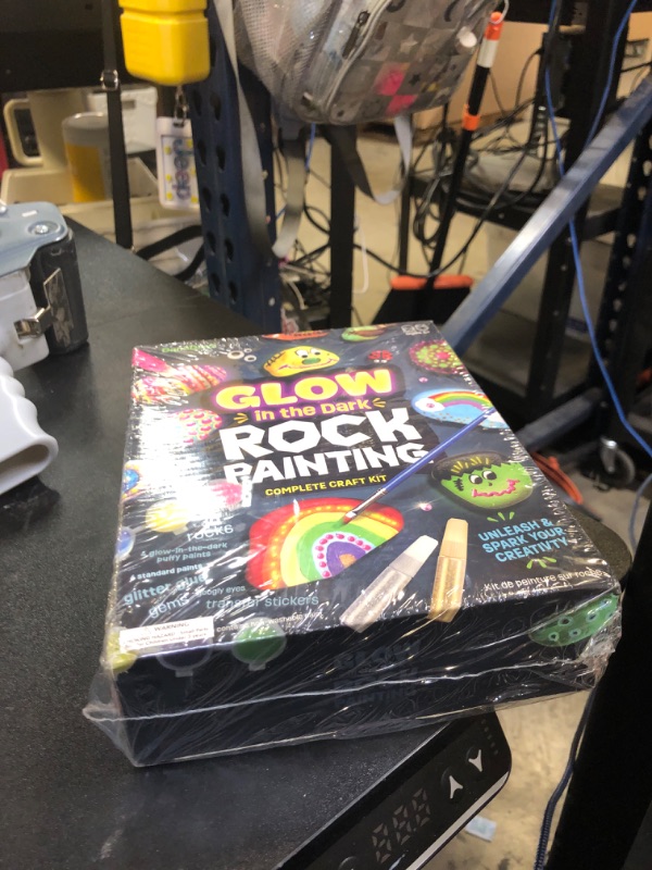 Photo 1 of Dan&Darci Kids Rock Painting Kit - Glow in The Dark - Arts & Crafts Gifts for Boys and Girls Ages 6-12 - Craft Activities Kits - Creative Art Toys for 6, 7, 8, 9, 10, 11 & 12 Year Old Kid