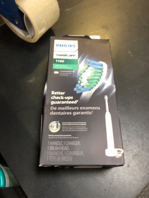 Photo 1 of PHILIPS Sonicare 1100 Power Toothbrush, Rechargeable Electric Toothbrush, White Grey HX3641/02