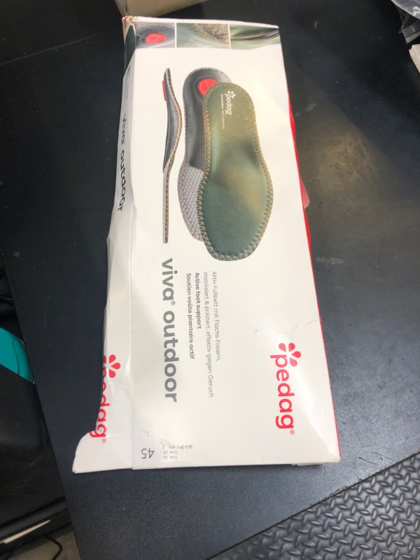 Photo 1 of pedag Viva Outdoor | Made in Germany | Hiking Arch Support, Metatarsal Pad & Heel Cushion | Breathable Vegan Leather Insoles | Semi-Rigid | Prevents Foot Odor & Relieves Tired Feet. Size US M12/EU45