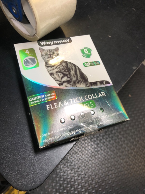 Photo 1 of 4 Pack Flea Collar for Cats, Cat Flea and Tick Treatment, 8 Months Protection Flea and Tick Prevention for Cats, Waterproof Cat Flea Collar, Adjustable Cat Flea and Tick Collar for Cats Kittens, Black