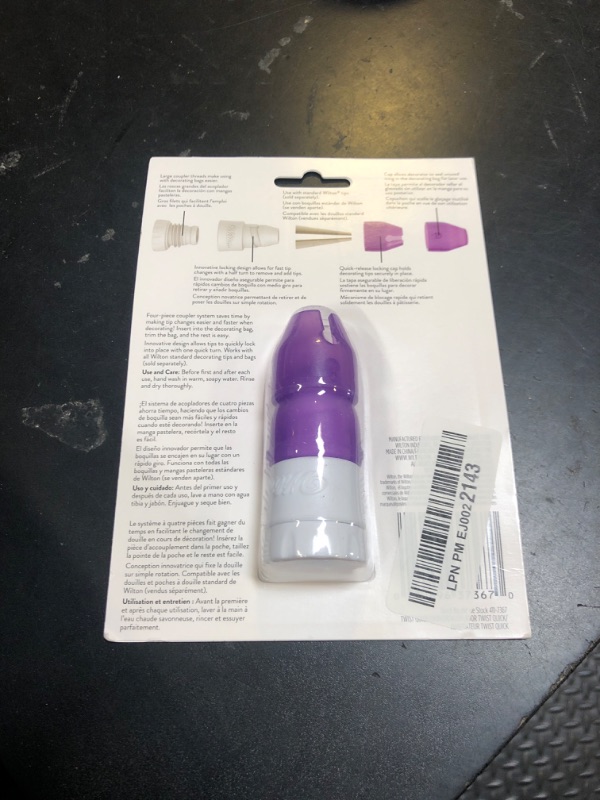 Photo 1 of Wilton Twist Quick Decorating Coupler, 4-Pieces