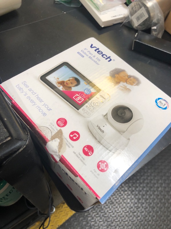 Photo 1 of VTech VM924 Remote Pan-Tilt-Zoom Video Baby Monitor, 5" LCD Screen, Up to 17 Hrs Video Streaming, Night Vision, Up to 1000ft Range, Soothing Sounds, 2-Way Talk, Temperature Sensor,Secured Transmission