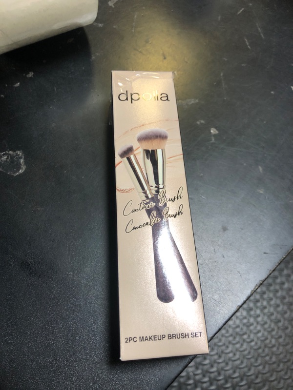 Photo 1 of Makeup Brushes DPOLLA Pro Foundation Brush and Flawless Concealer Brush Perfect for Any Look Premium Luxe Hair Contour Brush Perfect for Blending Liquid,Buffing,Cream,Sculpting,Mineral Makeup