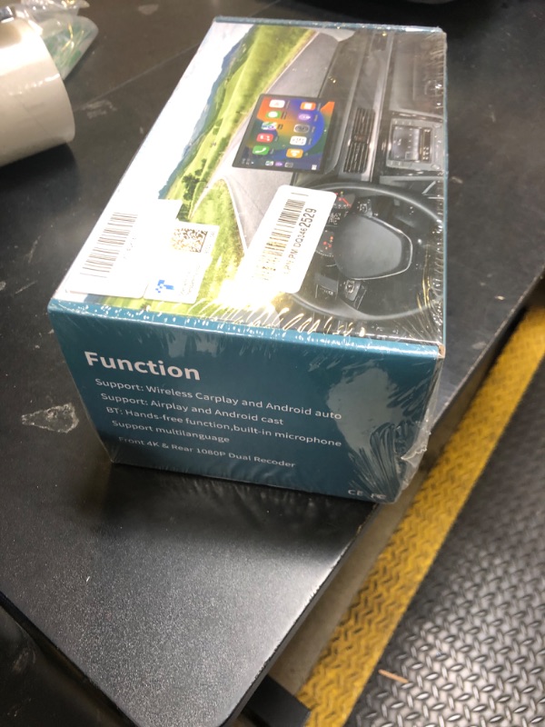 Photo 1 of Wireless Carplay with 4K Dash Cam, 9" Portable Carplay Screen for Car, Apple Carplay & Android Auto Car Satellite Radio with 1080P Backup Camera, GPS Navigation/Mirror Link/Voice Control/Bluetooth