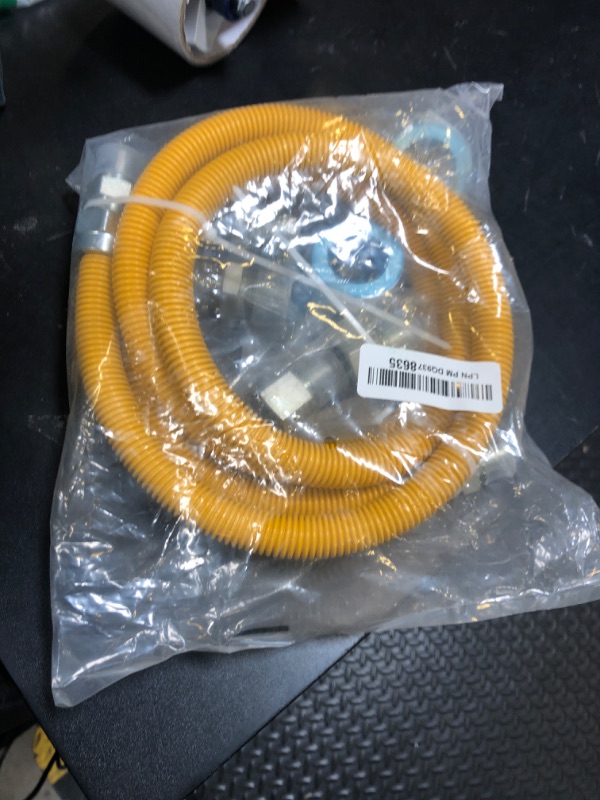 Photo 1 of 72" Dryer Gas Line Hose/Appliance 3/4 Flexible Natural Gas Line with Connector 1/2" MIP 1/2"FIP 3/4"MIP Fitting,5/8" OD(1/2" ID) Gas Range Connector Kit for Gas Stove,Dryer,Water Heater-by MIFLUS