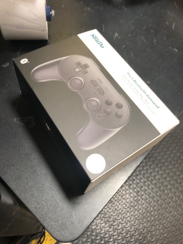 Photo 1 of 8Bitdo Pro 2 Bluetooth Controller for Switch, Hall Effect Joystick Update, Wireless Gaming Controller for Switch, PC, Android, and Steam Deck & Apple (Black Edition)
