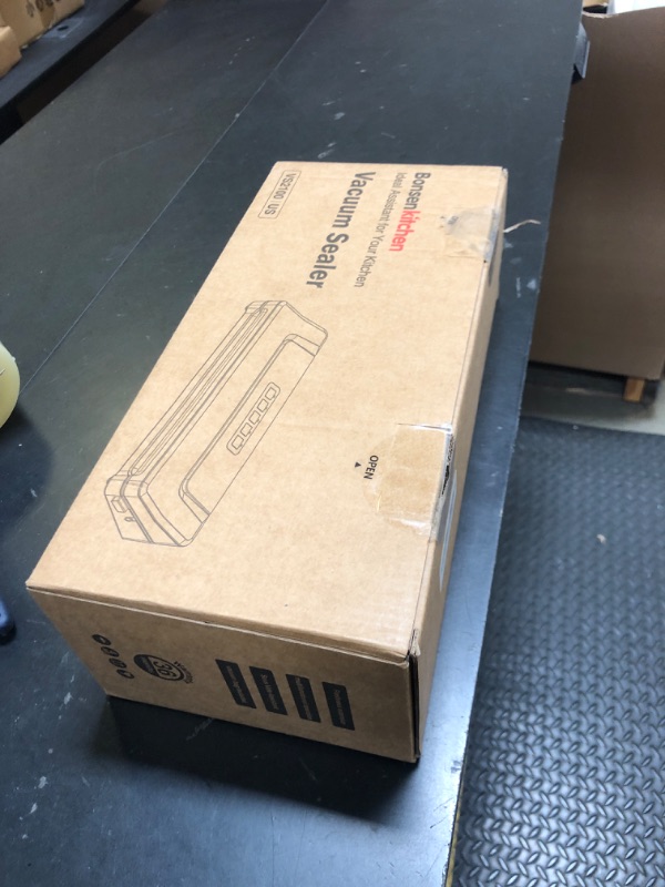 Photo 1 of [Updated 2025] Bonsenkitchen Vacuum Sealer Machine + 40 Vacuum Bags, Fast-Compact/Multi-Functional Food Vacuum Sealer with External Vacuum System, Silver