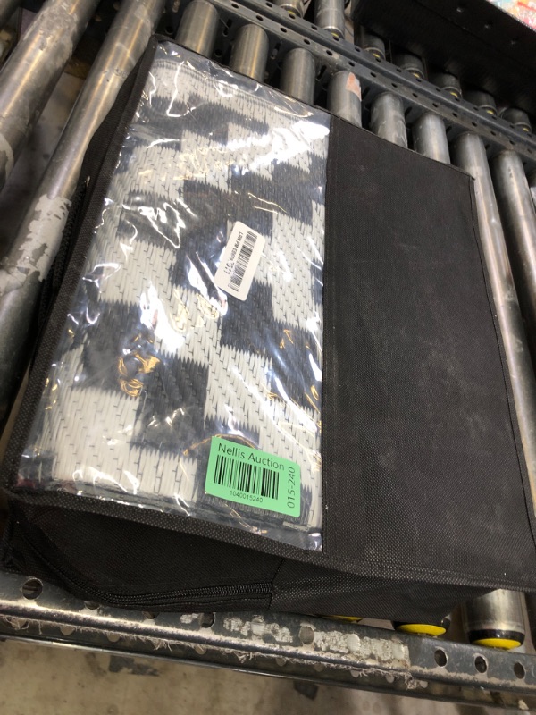 Photo 1 of OLANLY Waterproof Outdoor Rug 5x8 ft, Outdoor Plastic Straw Rug for Camping, RV Mat Outside, Indoor Outdoor Carpet for Porch, Deck, Backyard, Balcony, Picnic, Black & White