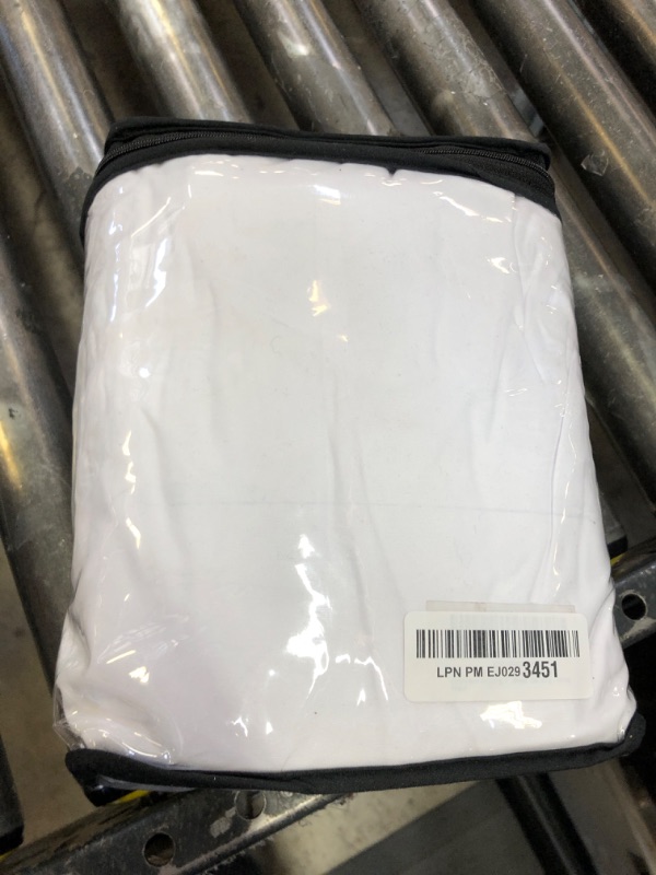 Photo 1 of Empyrean Extra Deep Pocket California King Fitted Sheet, Cal King Size, Soft Microfiber 110 GSM Fitted Sheet with Corner Straps, White