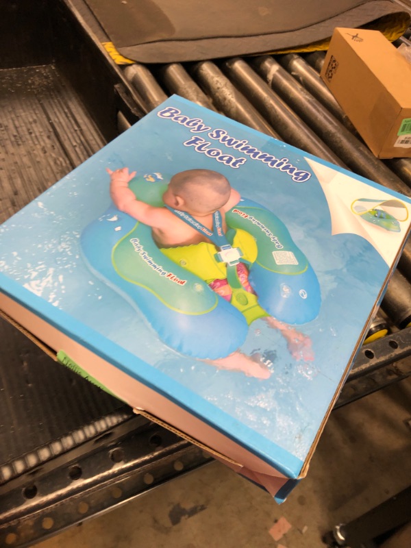 Photo 1 of [New Upgraded] Swimbobo Baby Swim Float Kids Inflatable Swimming Ring with Safety Support Bottom Swimming Pool Accessories for 3-36 Months (Blue, S)