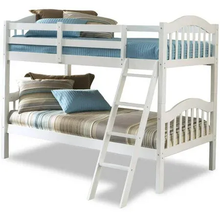 Photo 1 of BOX 1 OF 2 ONLY---Storkcraft Long Horn Twin Over Twin Solid Hardwood Bunk Bed, White