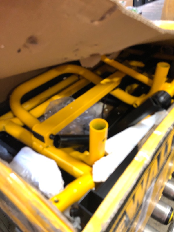 Photo 1 of DEWALT Miter Saw Stand With Wheels (DWX726), Yellow
