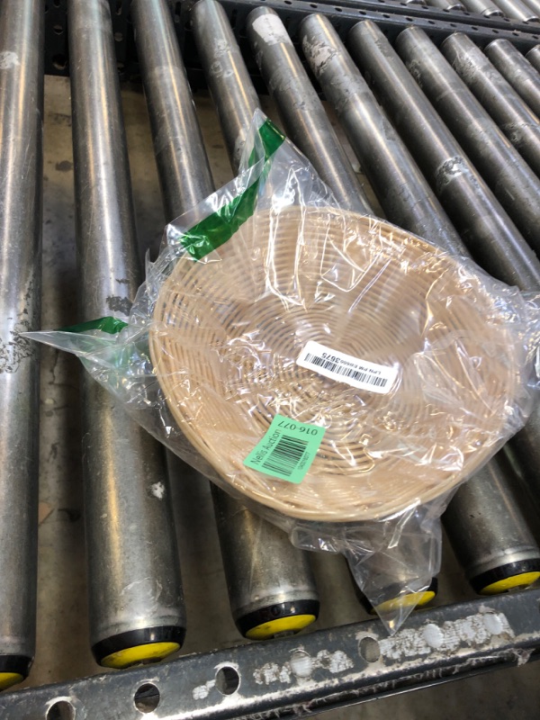 Photo 1 of Winco Round Woven Basket, 9-Inch by 2.75-Inch, Natural