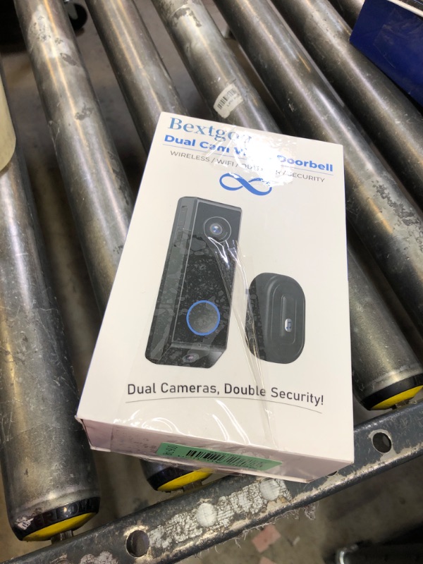Photo 1 of Dual-Lens Doorbell Camera Wireless, Bextgoo 2K 5MP Video Doorbell Wireless, 10000mAh Battery, Dual Security Cameras for AI Motion Detection Alerts, Head-to-Toe View, 170° View, Battery/Wired Powered