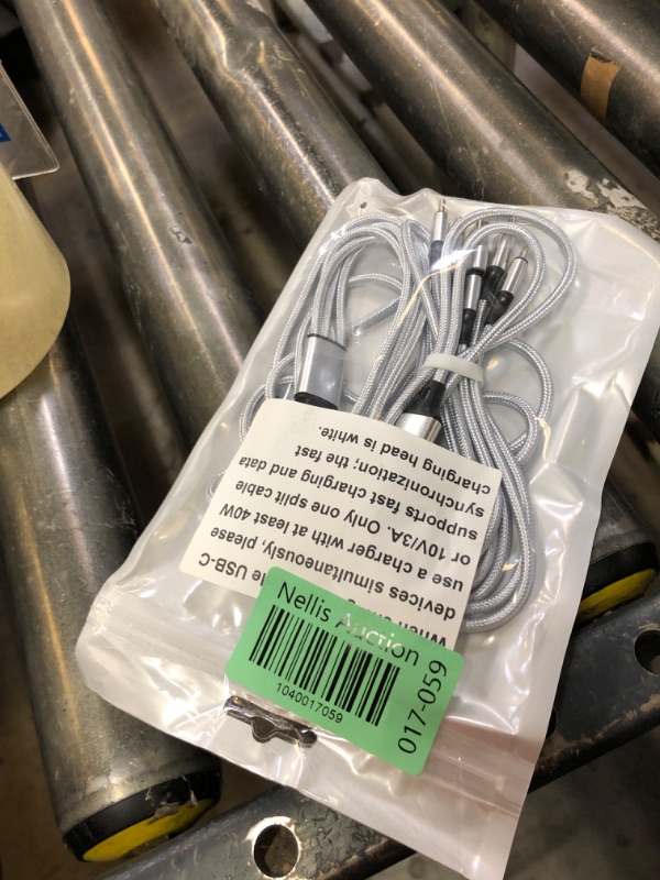 Photo 1 of SVEUC USB C Splitter Multi Charging Cable,USB A/C to USB C PD & QC 3.1A Fast Charging[2Pack 4Ft], 4 in 2 Multi Charger Cord, with 4 Type-C Connectors Compatible with Cell Phones Tablets and More