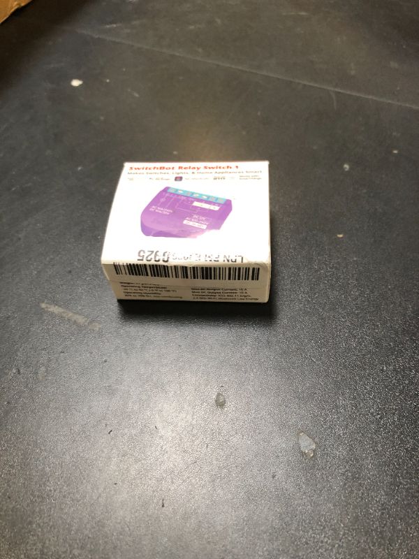 Photo 1 of SwitchBot Smart Relay Switch 1,Smart Relay Module with Built-in Hub, Wi-Fi&Bluetooth Switch Compatible with Alexa/Apple Homekit/Google Home/Matter Hub Required, 2.4GHz, Home Automation