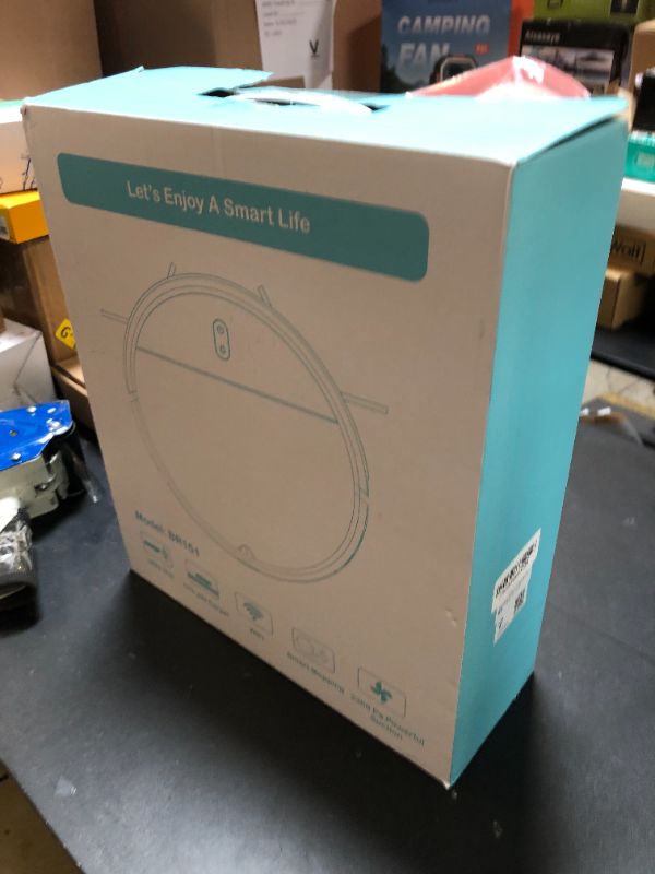 Photo 1 of Robot Vacuum and Mop Combo, 2 in 1 Mopping Robot Vacuum Cleaner with Schedule, Wi-Fi/Voice/App, Strong Suction, Easy of Use, Self-Charging Robotic Vacuum, Slim, Ideal for Hard Floor, Pet Hair, Carpet