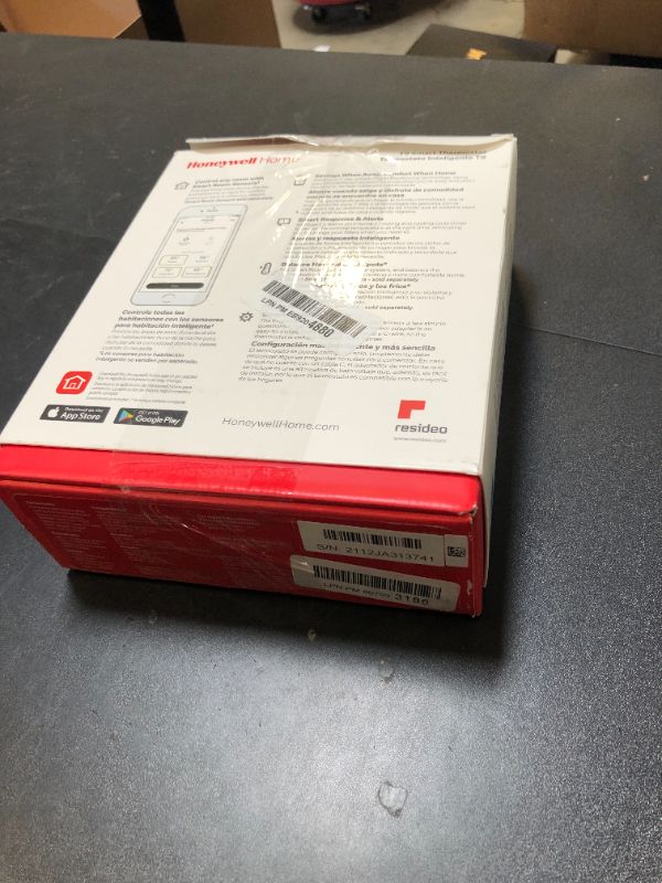 Photo 1 of Honeywell Home T9 WiFi Smart Thermostat, Smart Room Sensor Ready, Touchscreen Display, Alexa and Google Assist (Renewed)