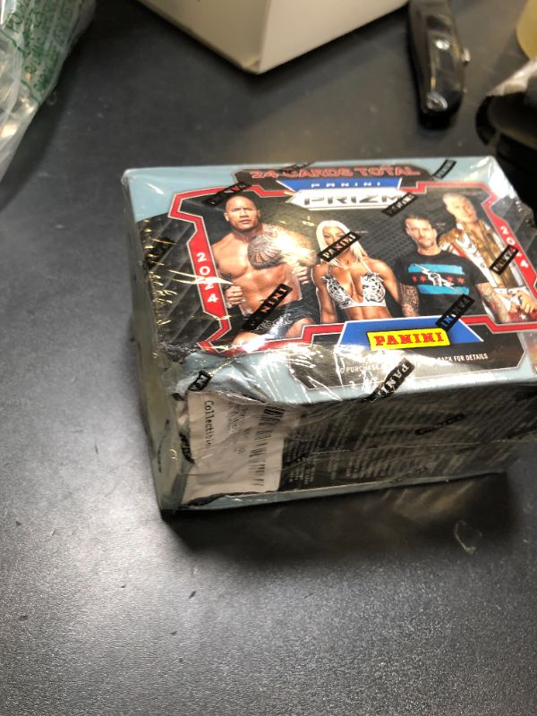 Photo 1 of 2024 Panini Prizm WWE Wrestling 6-Pack Hobby Blaster Trading Card Box (Green Ice Prizms!) DAMAGED PKG
