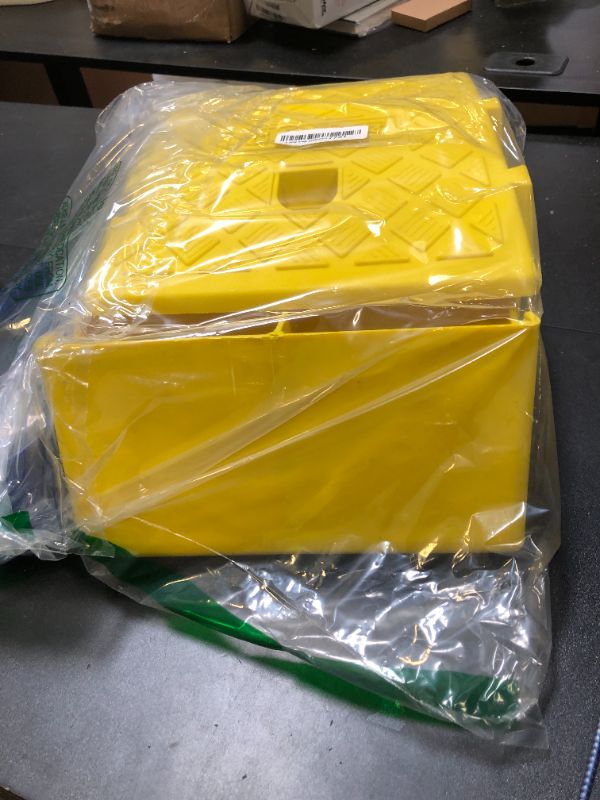 Photo 1 of 2Pack Curb Ramp with one Large Hose Hook, Portable Lightweight Heavy Duty Plastic Driveway Curb Ramps for Low Cars,Motorcycle Ramp,Curb Ramps (5.12 inch High)