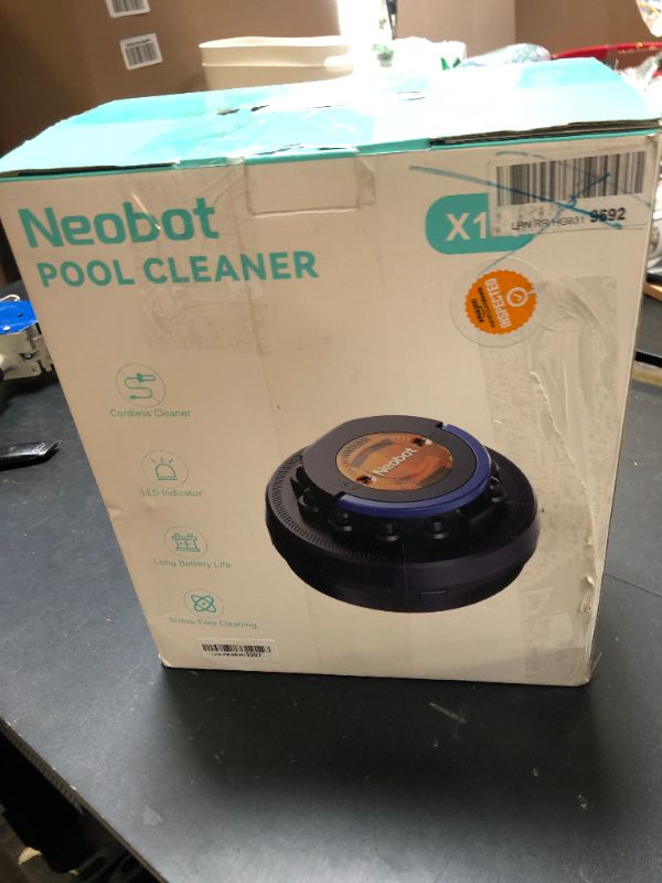 Photo 1 of Neobot X2 Cordless Pool Cleaner, Automatic Robotic Pool Vacuum, Lasts up to 120 Mins, Dual-Motor, Self-Parking, Pool Vacuum for Above/In Ground Flat Pools Up to 914 Sq Ft