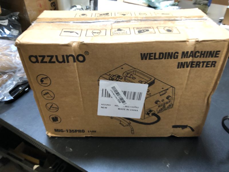 Photo 1 of AZZUNO 135A MIG Welder 110v, 3 in 1 MIG Welder Machine Flux Core Welder/Lift TIG/Stick Welding Machine, Portable Wire Feed Welder, Gasless Welding Machine